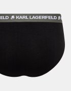 Karl Lagerfeld слипове мъжки от памук с еластан 3 броя черни A1M47018
