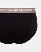 Karl Lagerfeld слипове мъжки от памук с еластан 3 броя черни A1M47018