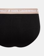 Karl Lagerfeld слипове мъжки от памук с еластан 3 броя черни A1M47018