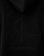 Karl Lagerfeld суичър с качулка мъжки с памук черен 563900.705018