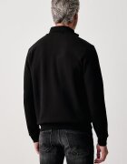 Karl Lagerfeld суичър с цип мъжки черен 564902.705014