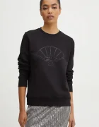 Karl Lagerfeld Суичър в черно с апликация 246W1817