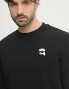 Karl Lagerfeld Суичър в черно с апликация 500900.705710