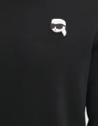 Karl Lagerfeld Суичър в черно с апликация 500900.705710