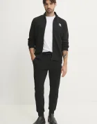Karl Lagerfeld Суичър в черно с апликация 500900.705712