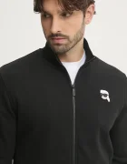 Karl Lagerfeld Суичър в черно с апликация 500900.705712