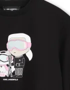 Karl Lagerfeld суичър за деца с памук черен Z31318