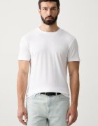Karl Lagerfeld тениска basic мъжка от памук с еластан 2 броя бяла A1M47097