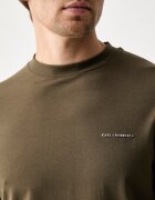 Karl Lagerfeld тениска basic мъжка от памук с еластан зелена 563221.755042