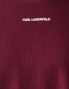 Karl Lagerfeld тениска дамска от памук бордо B3W44018