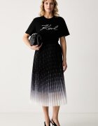 Karl Lagerfeld тениска дамска от памук черна B3W17089