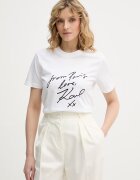 Karl Lagerfeld тениска дамска памучна бяла B2W17104