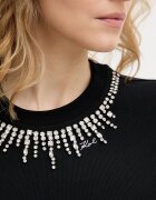 Karl Lagerfeld тениска дамска памучна черна B2W17017