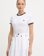 Karl Lagerfeld тениска дамска памучна IKON бяла B2W17026