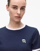 Karl Lagerfeld Тениска IKON дамска в тъмносиньо A4W17097