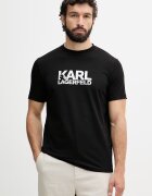 Karl Lagerfeld тениска мъжка от памук черна 500235.755780