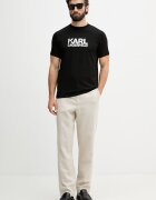 Karl Lagerfeld тениска мъжка от памук черна 500235.755780