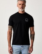 Karl Lagerfeld тениска мъжка от памук черна 563224.755026