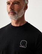 Karl Lagerfeld тениска мъжка от памук черна 563224.755026