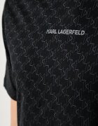 Karl Lagerfeld тениска мъжка от памук черна 564251.755070