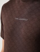 Karl Lagerfeld тениска мъжка от памук кафява 564251.755070