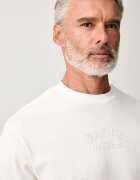 Karl Lagerfeld тениска мъжка от памук с еластан бяла 563221.755138