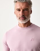 Karl Lagerfeld тениска мъжка от памук с еластан розова 563221.755750