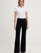 Karl Lagerfeld тениска с яка дамска памучна IKON бяла B2W17098