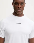 Karl Lagerfeld Тениска в бяло с изчистен дизайн 561221.755042