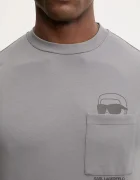 Karl Lagerfeld Тениска в сиво с принт 561221.755047
