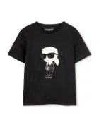 Karl Lagerfeld тениска за деца памучна черна Z31096