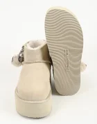 Karl Lagerfeld Thermo апрески дамски от кожа бежови KL48527
