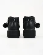 Karl Lagerfeld Thermo апрески дамски от кожа черни KL48527