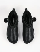 Karl Lagerfeld Thermo апрески дамски от кожа черни KL48527