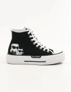 Karl Lagerfeld Високи кецове KAMPUS MAX III в черно KL60654T