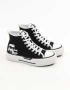 Karl Lagerfeld Високи кецове KAMPUS MAX III в черно KL60654T