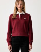 Kenzo блуза дамска от памук бордо FG62PO5504SU