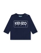 Kenzo Kids Бебешка памучна блуза с дълъг ръкав
