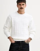 Kenzo Памучен пуловер Weave