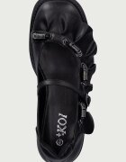 Koi Footwear балеринки Ruffle Chain Mary Janes черни STORMVEIL