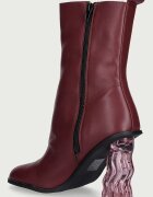 Koi Footwear боти дамски Essence Heeled Tabi бордо ESSENCE