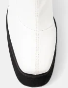 Koi Footwear Боти GT1 в бяло с дебел ток