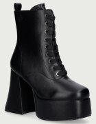 Koi Footwear боти с дебел ток дамски Reign Lace Up Platform черни FG05