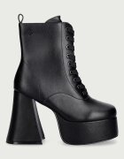 Koi Footwear боти с дебел ток дамски Reign Lace Up Platform черни FG05