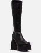 Koi Footwear ботуши под коляното с дебел ток дамски MC-21 черни MC-21