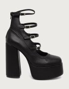 Koi Footwear обувки с дебел ток Gurren Strappy Platform черни DBP17