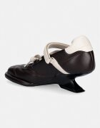 Koi Footwear обувки с дебел ток със скосена пларформа Adria Padded Kitten Heel кафяви Adria Padded Kitten Heel
