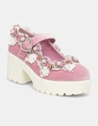 Koi Footwear Обувки с дебел ток Tira Pink Mary Janes ‘Fairy Powder Edition’