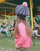 Konges Sløjd барета за деца от вълнена материя BELOU BERET тъмносиня KS105905