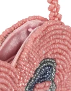Konges Sløjd BEADED HEART BAG розова KS104220